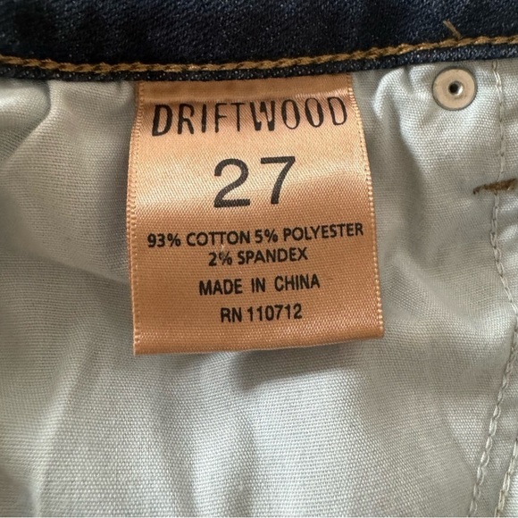 Driftwood Jackie High Rise Skinny Jeans Embroidered Sz: 27 - Picture 7 of 12